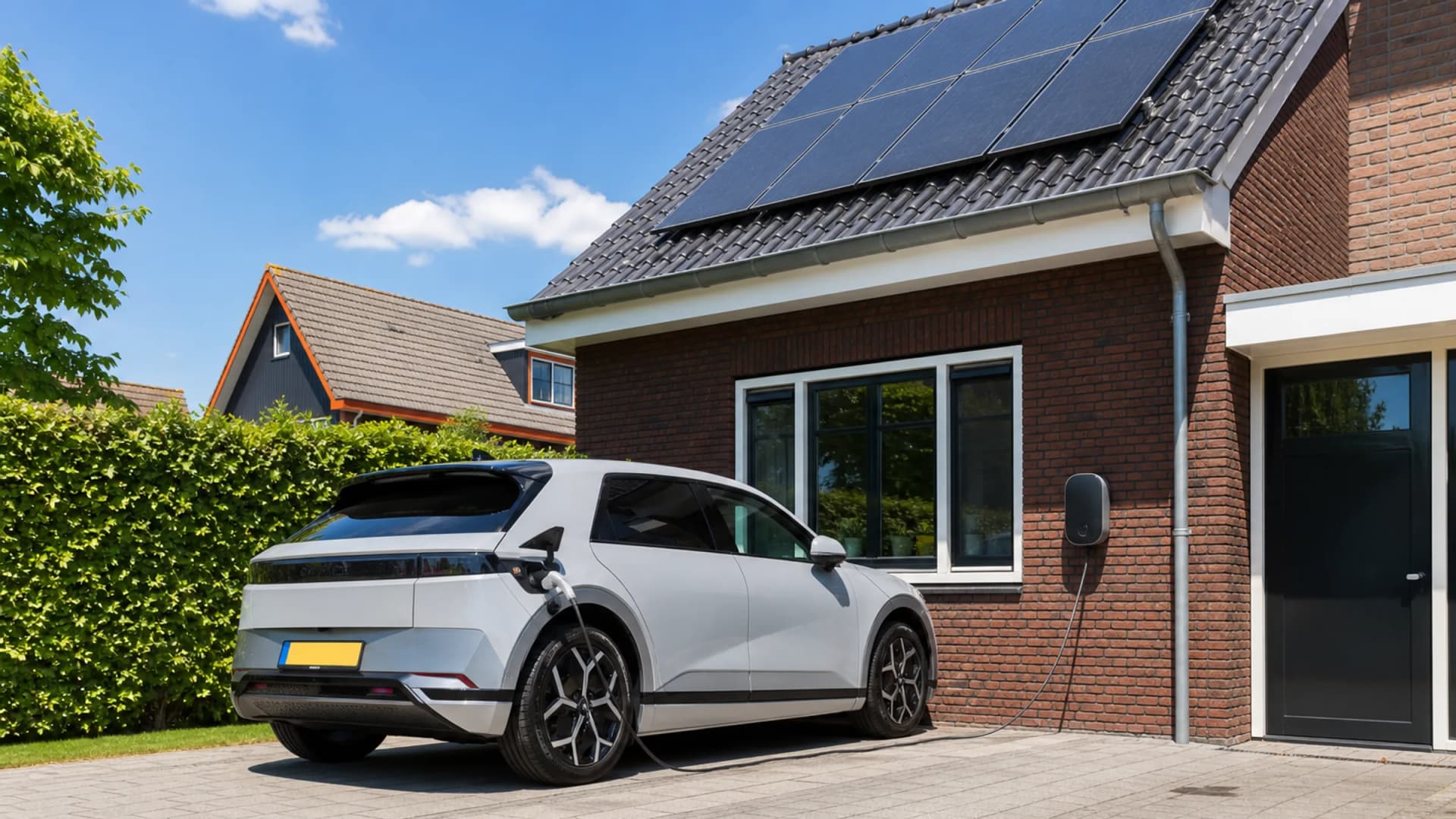 Charging your car on your own solar power